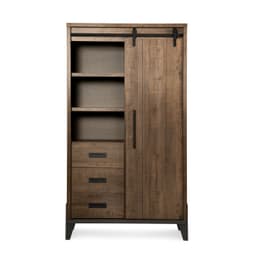 Wandkast Venlo dark mango 1D, 3L, OV - 1
