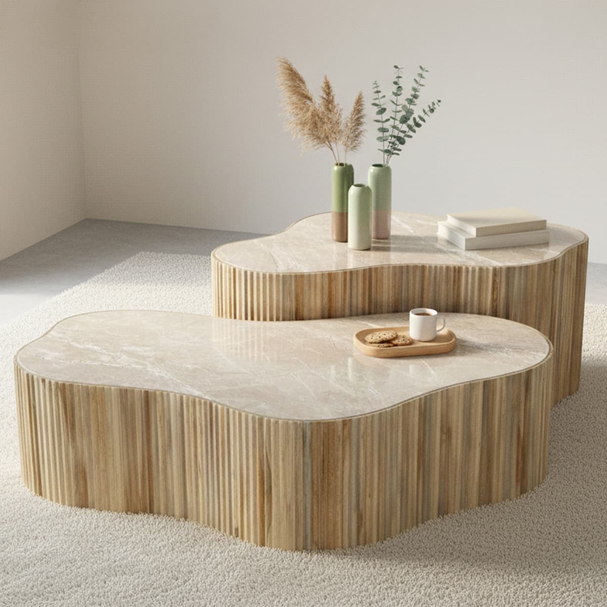 Salontafel set van 2 Onyx - 2