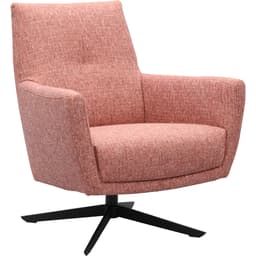 Draaifauteuil Roos zwarte kruispoot - 7