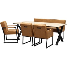 Eetkamerstoel Kenzo met metalen armleuning - 8