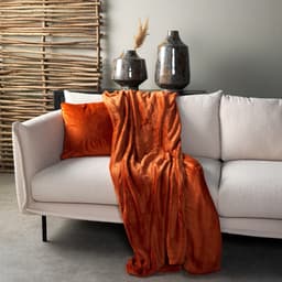 Plaid Charlie 200x220 cm Potters Clay  - 5