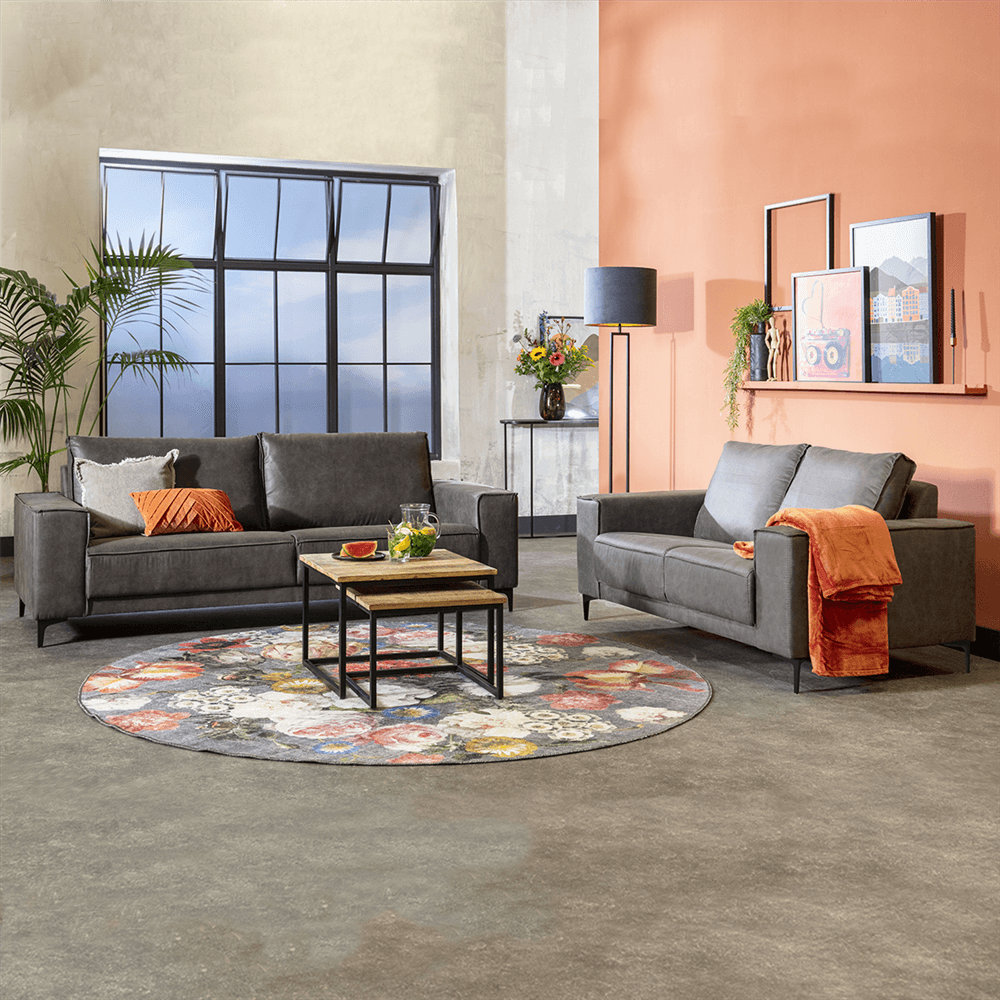 Bank Capri 2-zits Presley antraciet - 10