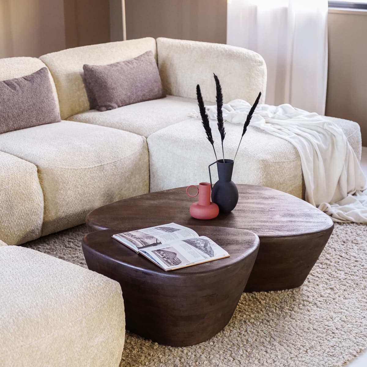 Salontafel Mila Bruin Klein - 3