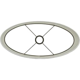 Lampenkap Saverna ovaal 45x45x32 cm eiwit - 2