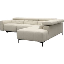 Bank Robin 2,5-zits met 1 elektrische relax (eendelig) links + hoekziteiland rechts - 3