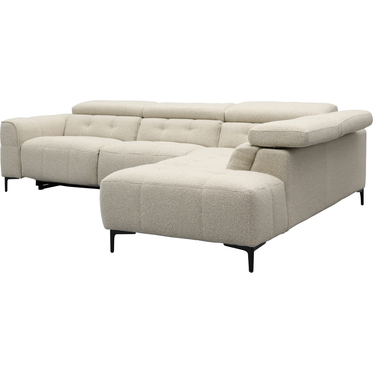 Bank Robin 2,5-zits met 1 elektrische relax (eendelig) links + hoekziteiland rechts - 8