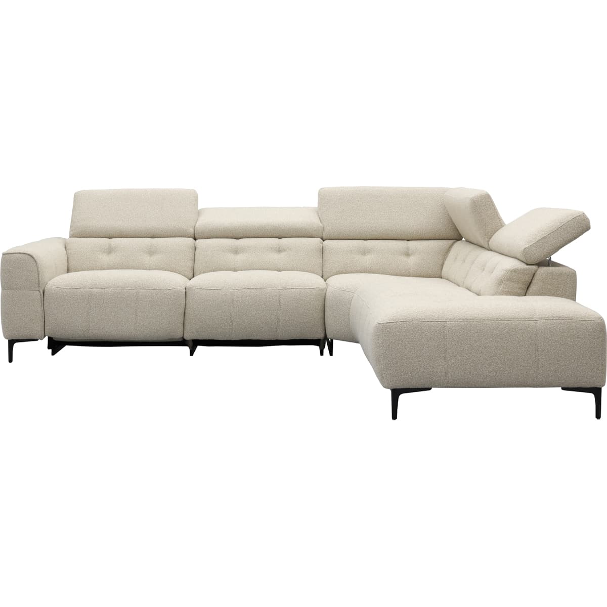 Bank Robin 2,5-zits met 1 elektrische relax (eendelig) links + hoekziteiland rechts - 13