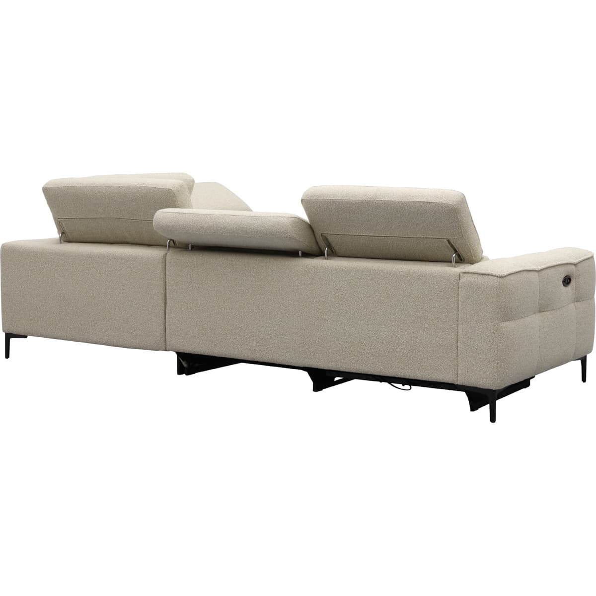 Bank Robin 2,5-zits met 1 elektrische relax (eendelig) links + hoekziteiland rechts - 16