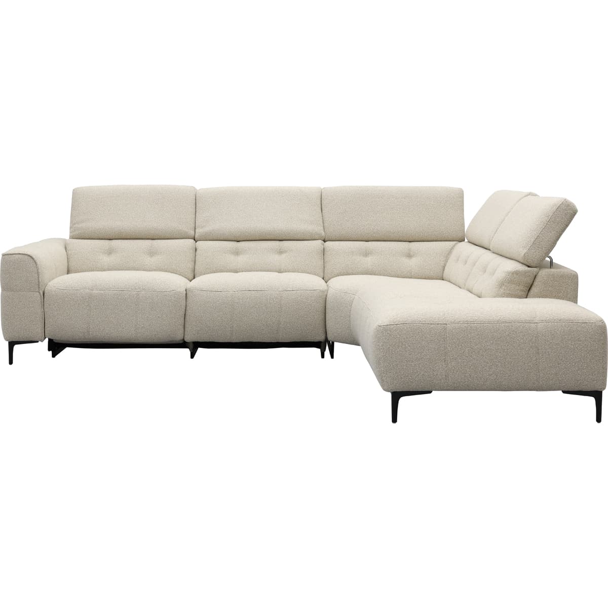 Bank Robin 2,5-zits met 1 elektrische relax (eendelig) links + hoekziteiland rechts - 20