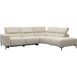 Bank Robin 2,5-zits met 1 elektrische relax (eendelig) links + hoekziteiland rechts - 25