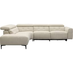 Bank Robin hoekziteiland links + 2,5-zits met 1 elektrische relax (eendelig) rechts - 4