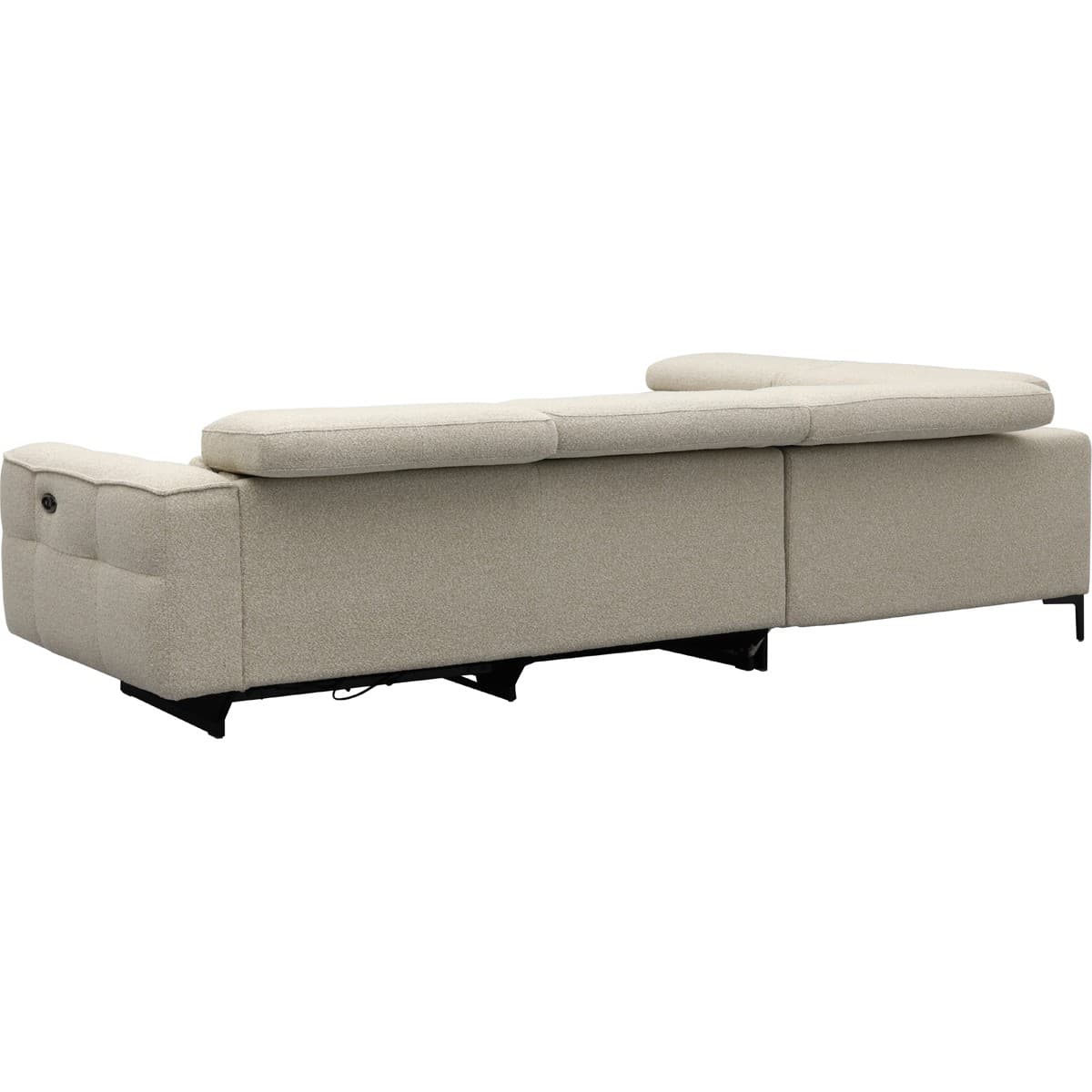 Bank Robin hoekziteiland links + 2,5-zits met 1 elektrische relax (eendelig) rechts - 23