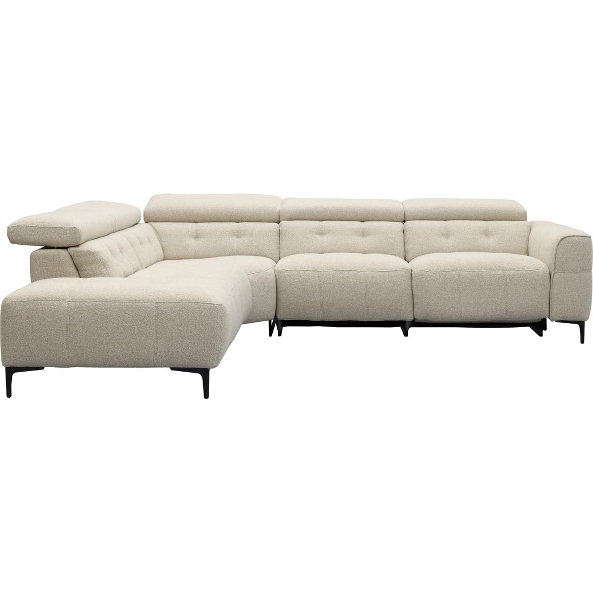 Bank Robin hoekziteiland links + 2,5-zits met 1 elektrische relax (eendelig) rechts - 11