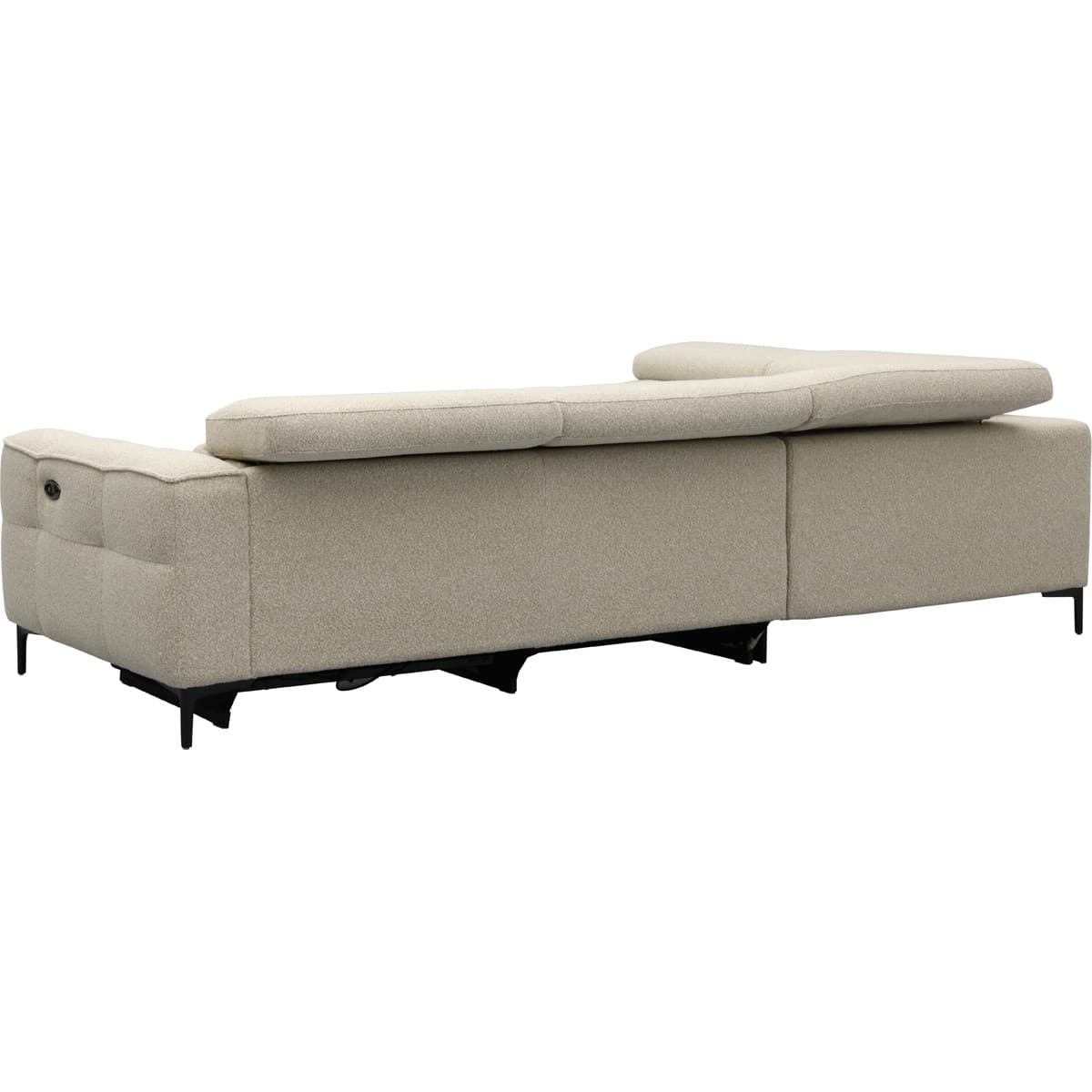 Bank Robin hoekziteiland links + 2,5-zits met 1 elektrische relax (eendelig) rechts - 6