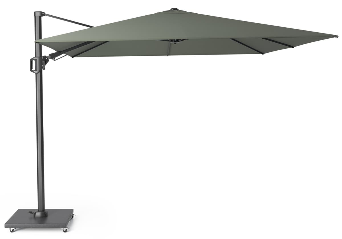 Zweefparasol Challenger T² 300x300 cm Olive Platinum - 1