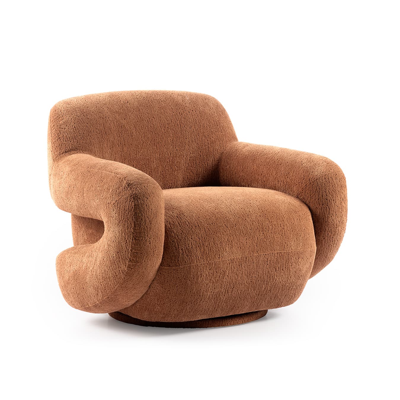 Moise draaifauteuil mauve