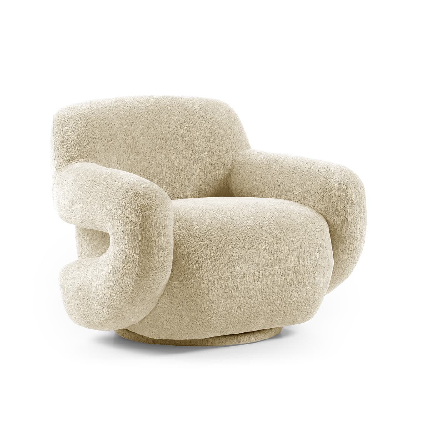 Moise draaifauteuil beige