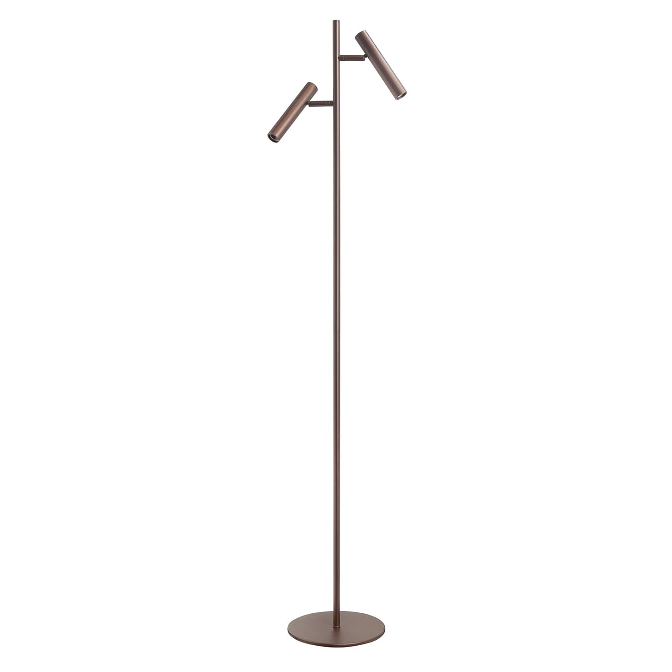 Piero vloerlamp 2-lichts choco