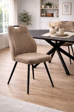 Eetkamerstoel Anne Taupe - 1