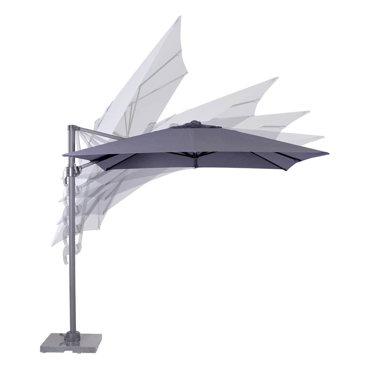 Parasol Hawaii S Vierkant 250x250 + 60 kg parasolvoet - 2