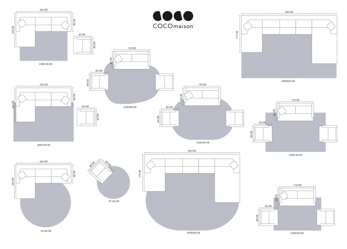 Timeless classic karpet 250dia Coco Maison bruin - 4