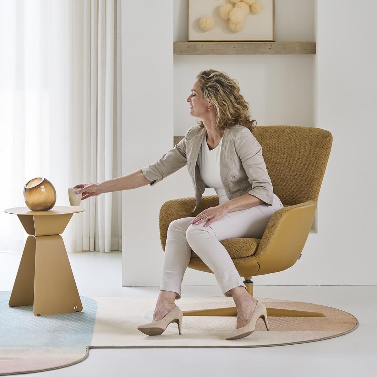 Bijzettafel Olly Rond Bert Plantagie - 1