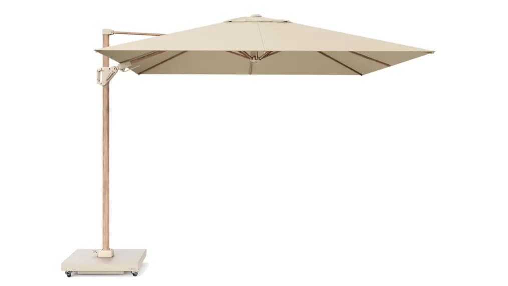 Zweefparasol Challenger T² Premium 300x300 cm Teak / Champagne Platinum - 3