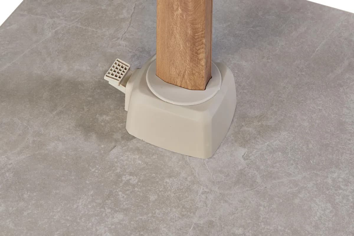 Zweefparasol Challenger T² Premium 300x300 cm Teak / Champagne Platinum - 5