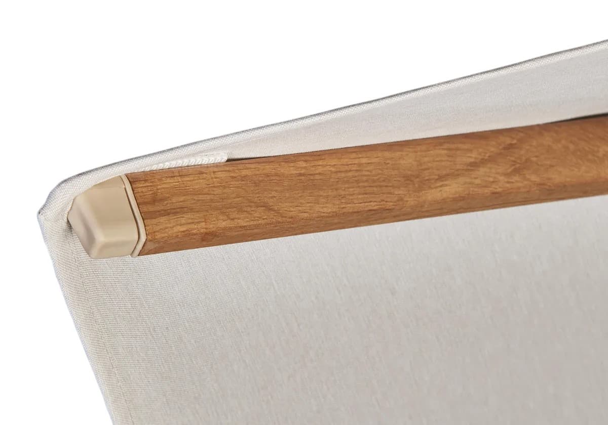 Zweefparasol Challenger T² Premium 300x300 cm Teak / Champagne Platinum - 6