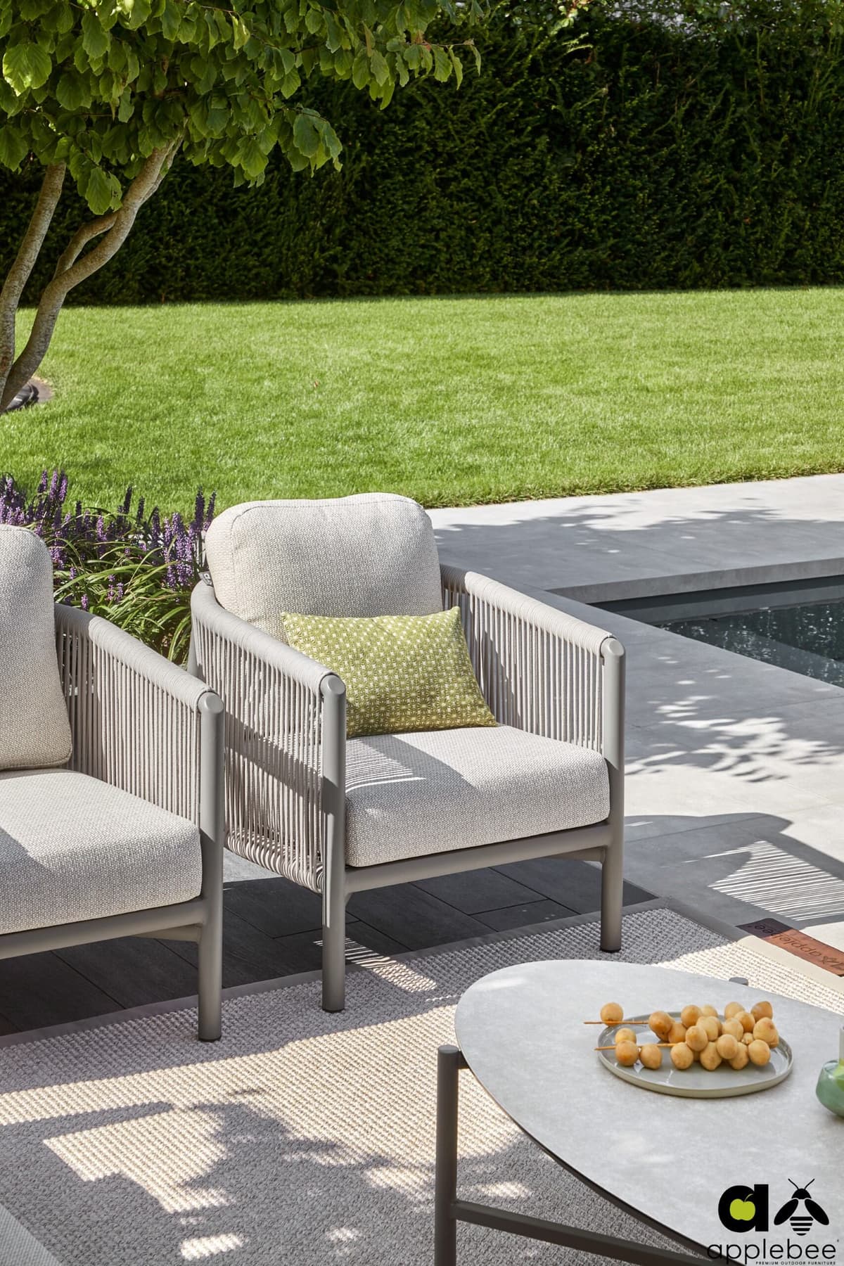 Bora Bora Taupe - Lounge Tuinstoel Apple Bee - 2