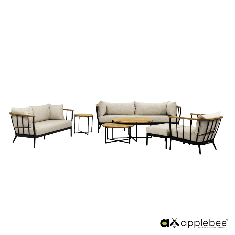 Loungebank 217 cm Condor Black Apple Bee - 3