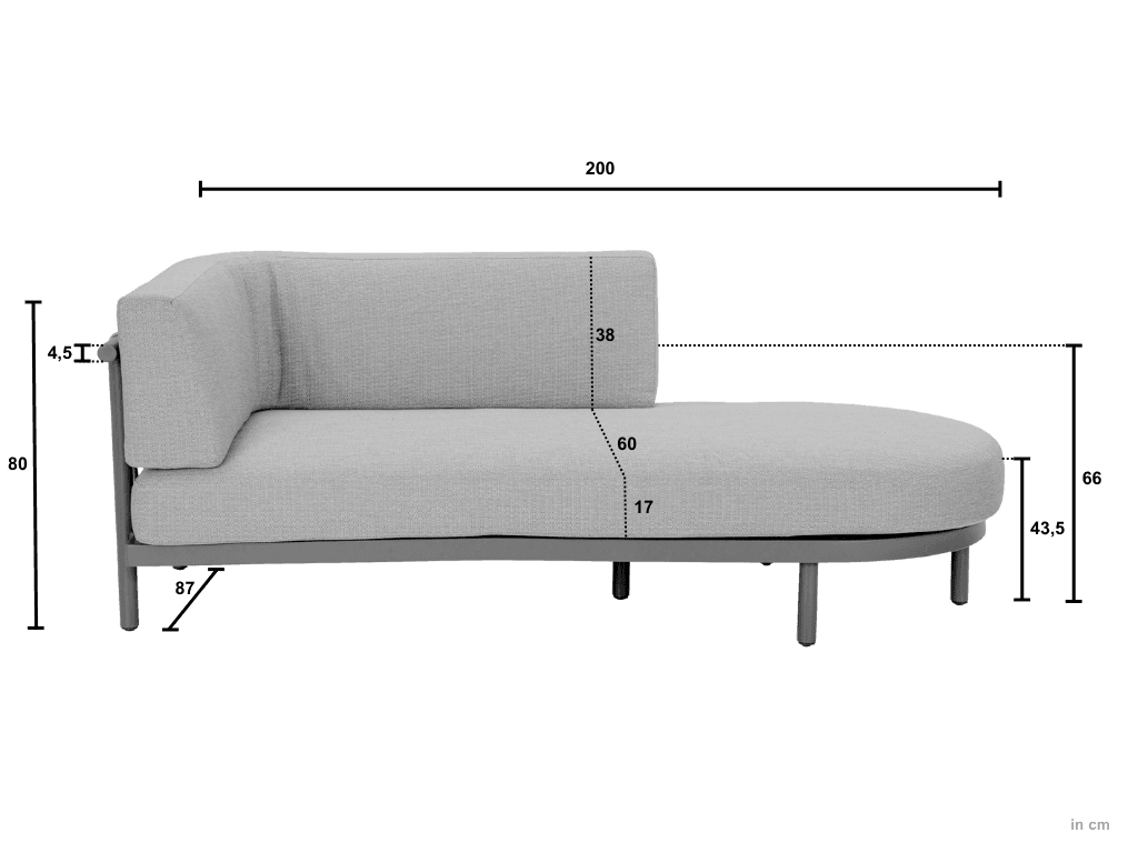 Apple Bee Maui loungeset tussenelement - 7