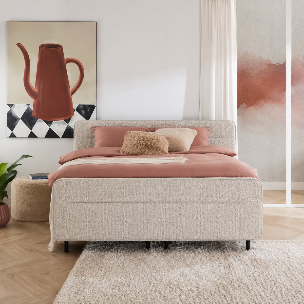 Boxspring Tender elektrisch verstelbaar 160 x 200 Cyber naturel 01 - 1