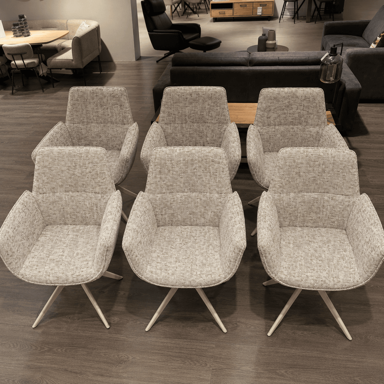 Showroommodel 6 x Eetkamerstoel Monaco