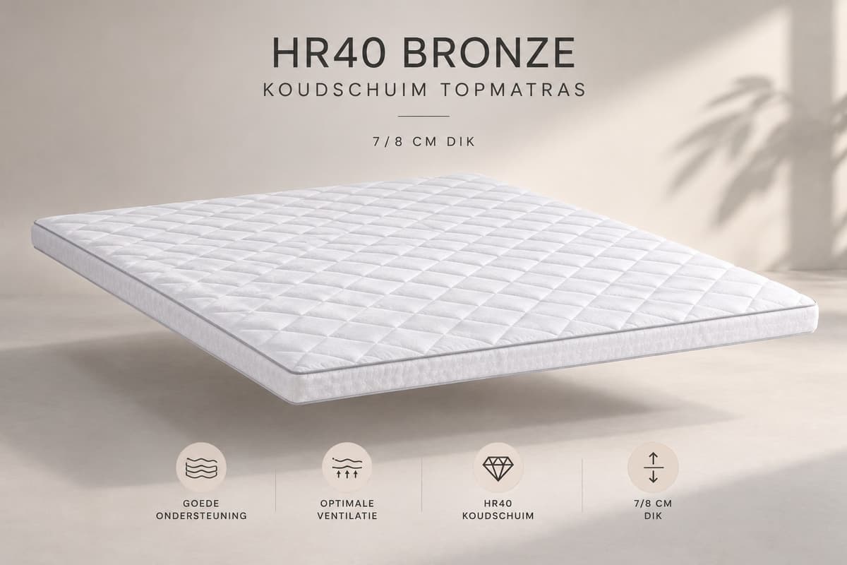 Topper bronze koudschuim 180x200 - 1