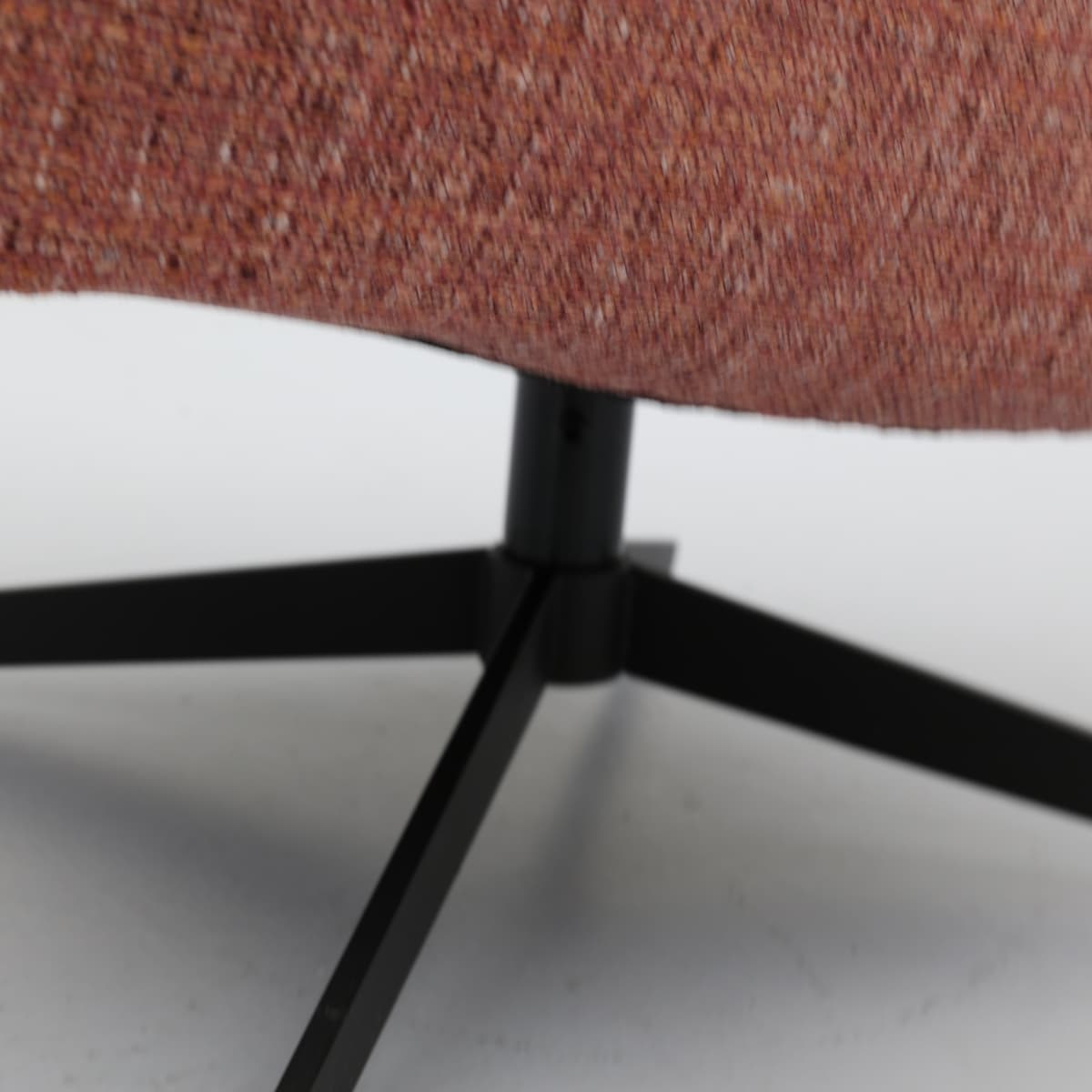 Draaifauteuil Roos zwarte kruispoot - 10