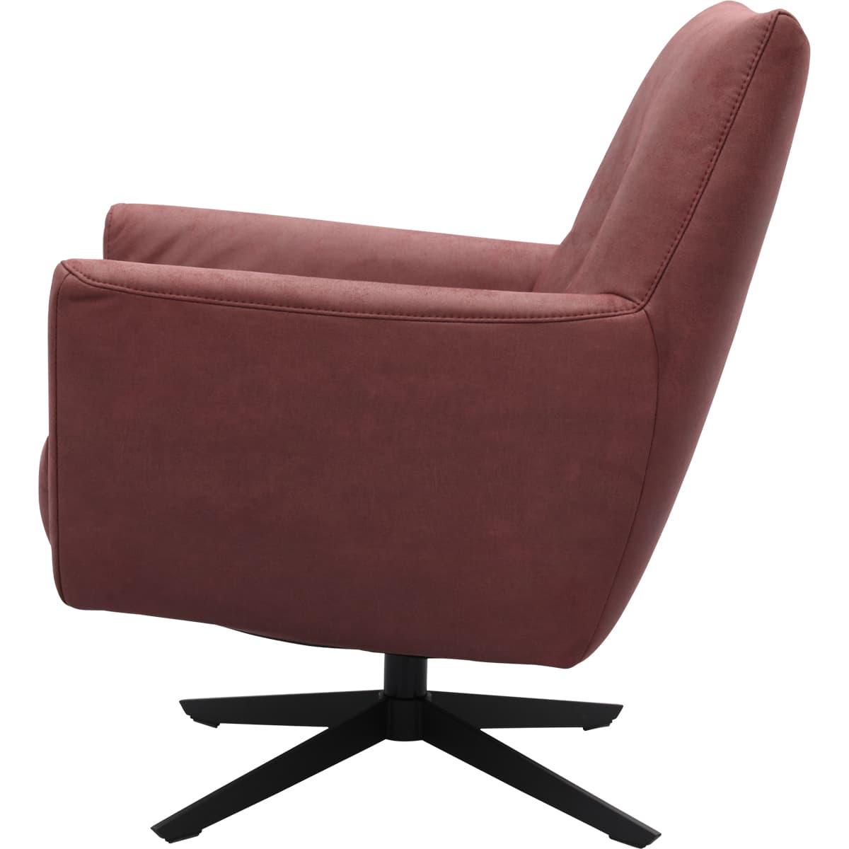 Draaifauteuil Roos zwarte kruispoot - 15