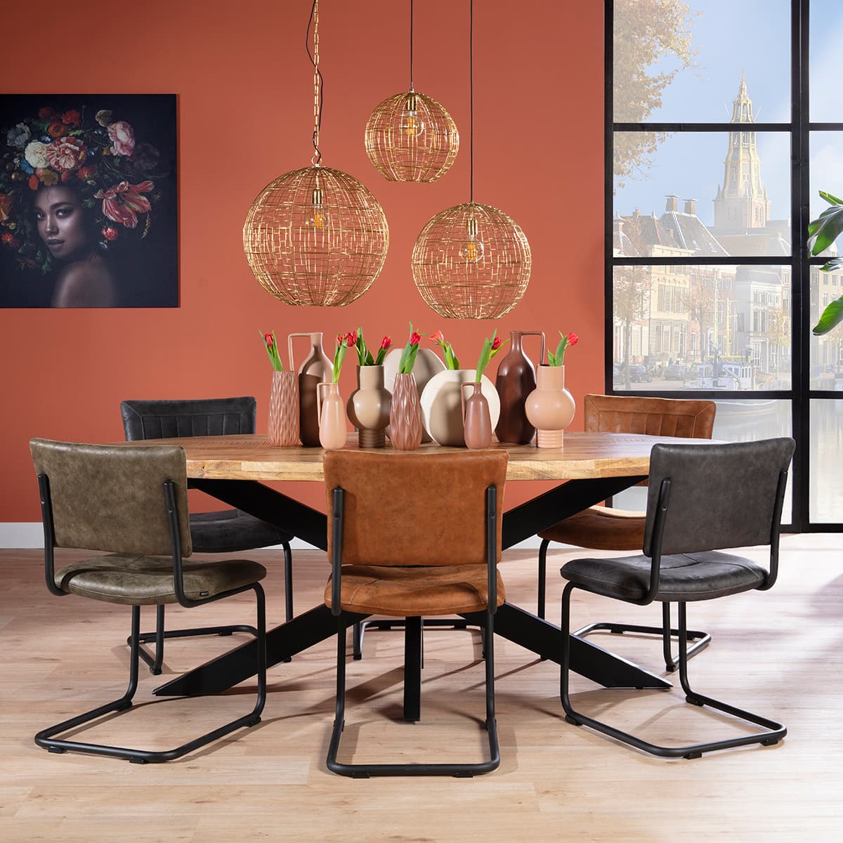 Eetkamerstoel Jordan Olive - 4