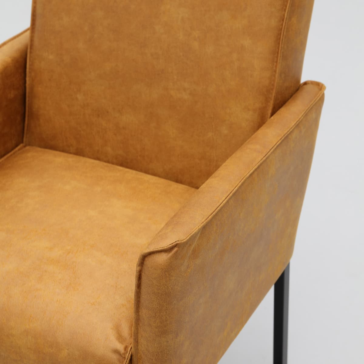 Eetkamerstoel Kenzo met gestoffeerde armleuning - 15