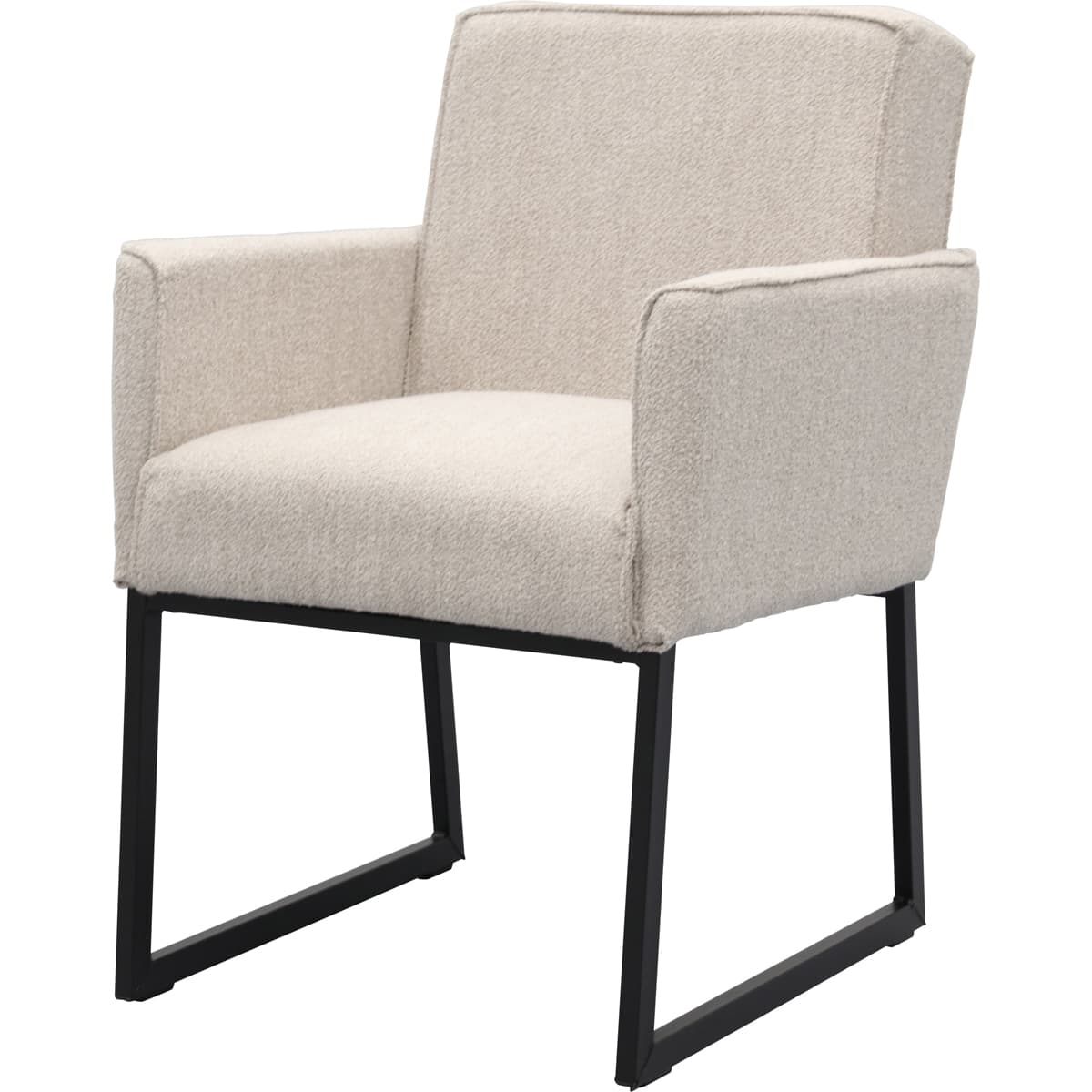 Eetkamerstoel Kenzo met gestoffeerde armleuning - 9