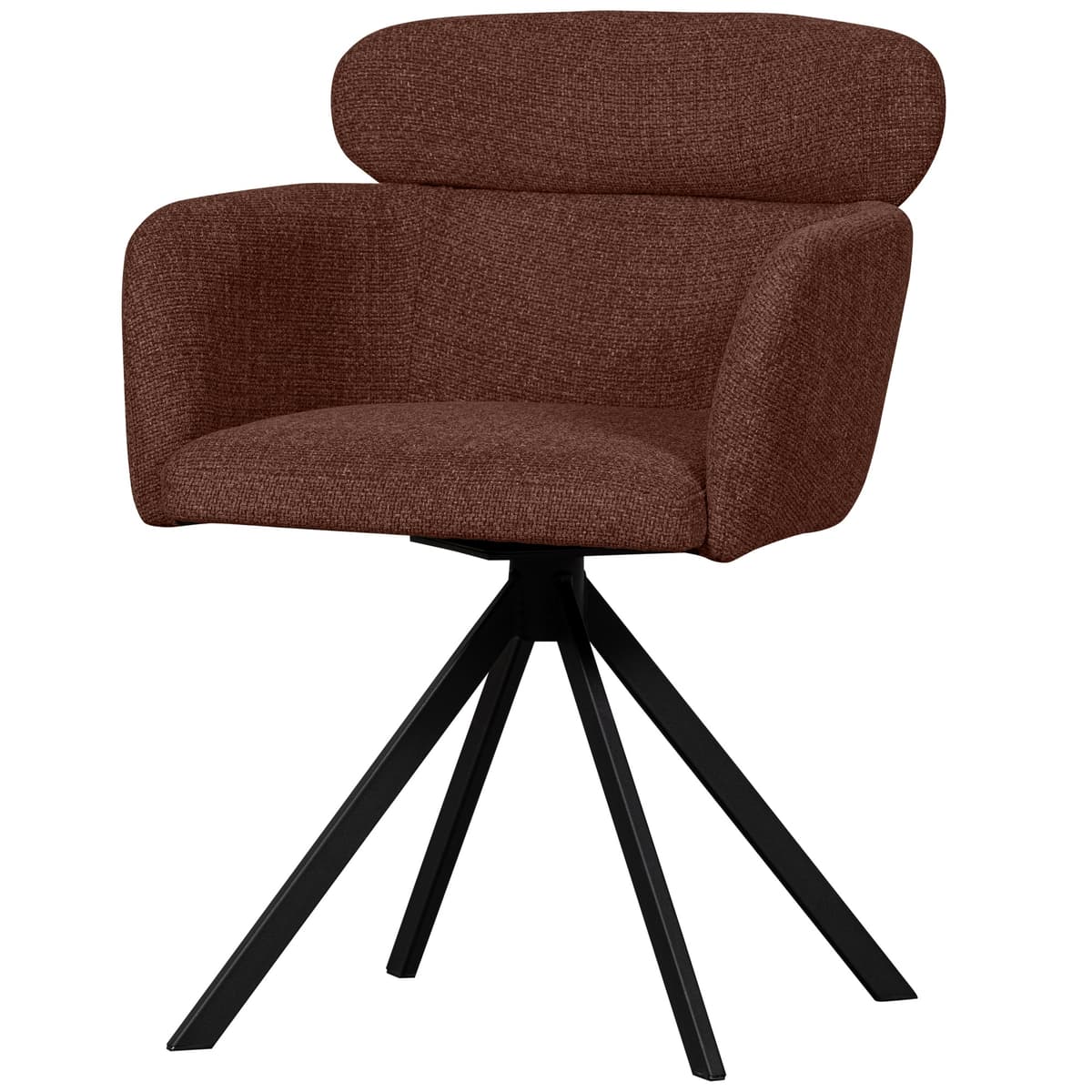 FENNE DRAAIBARE EETKAMERSTOEL CHESTNUT - 1