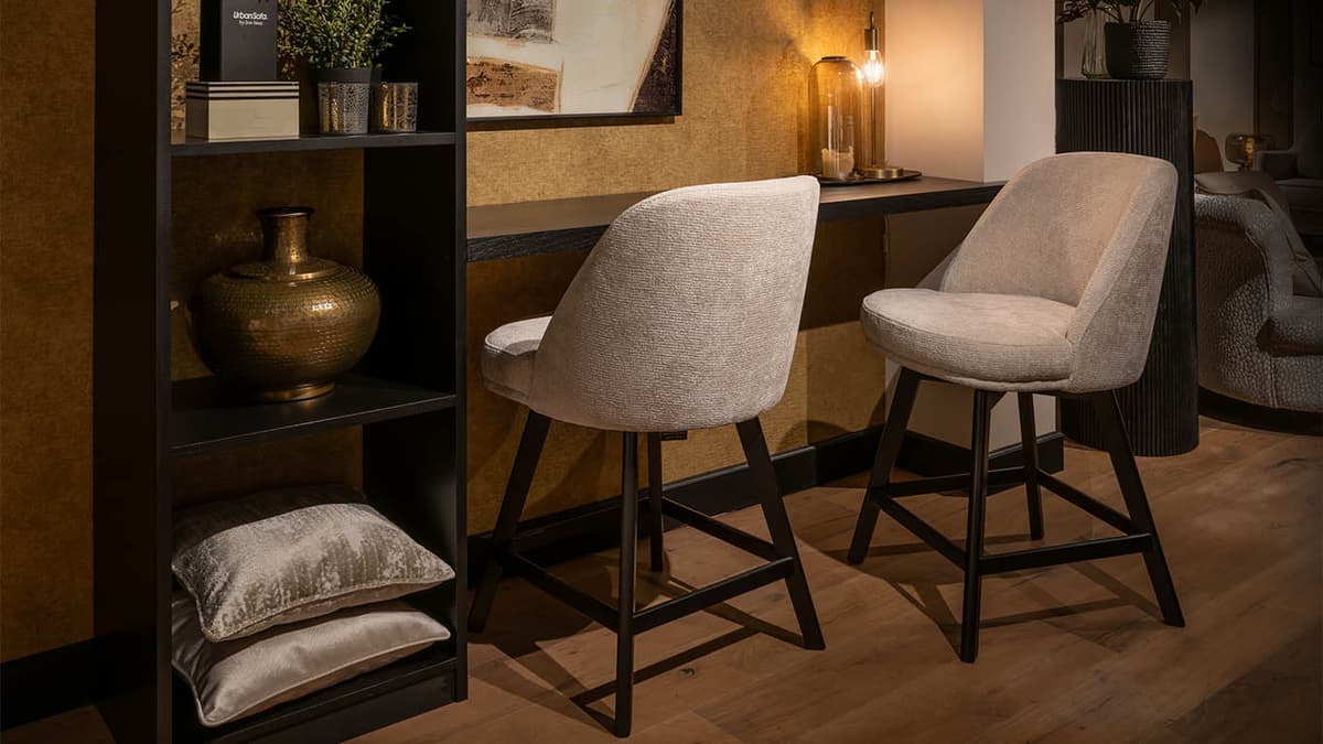 Barstoel Evan Hoog - UrbanSofa - 2