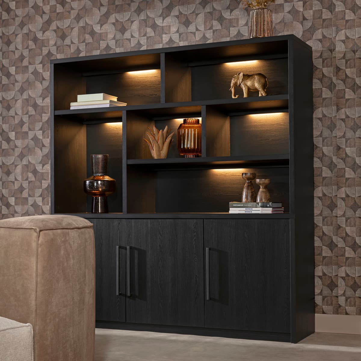 Wandkast Bram 180 cm - 3