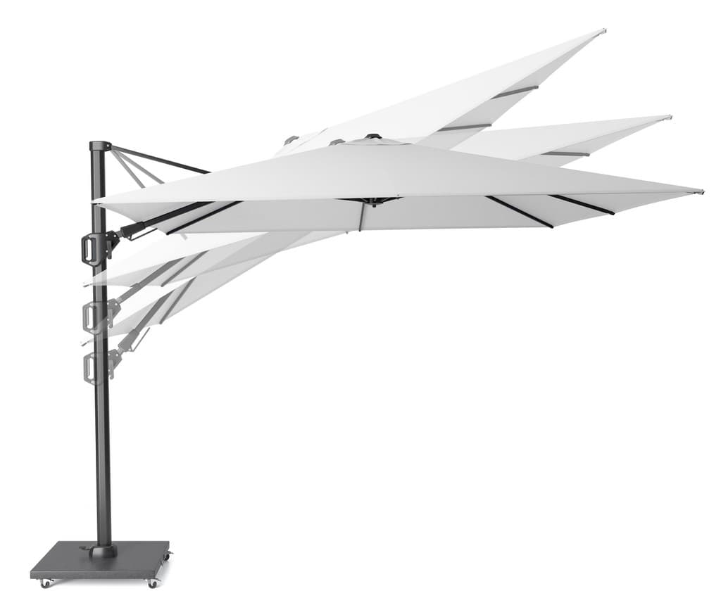 Zweefparasol Challenger T² Premium 350x260 cm Havana Platinum - 3