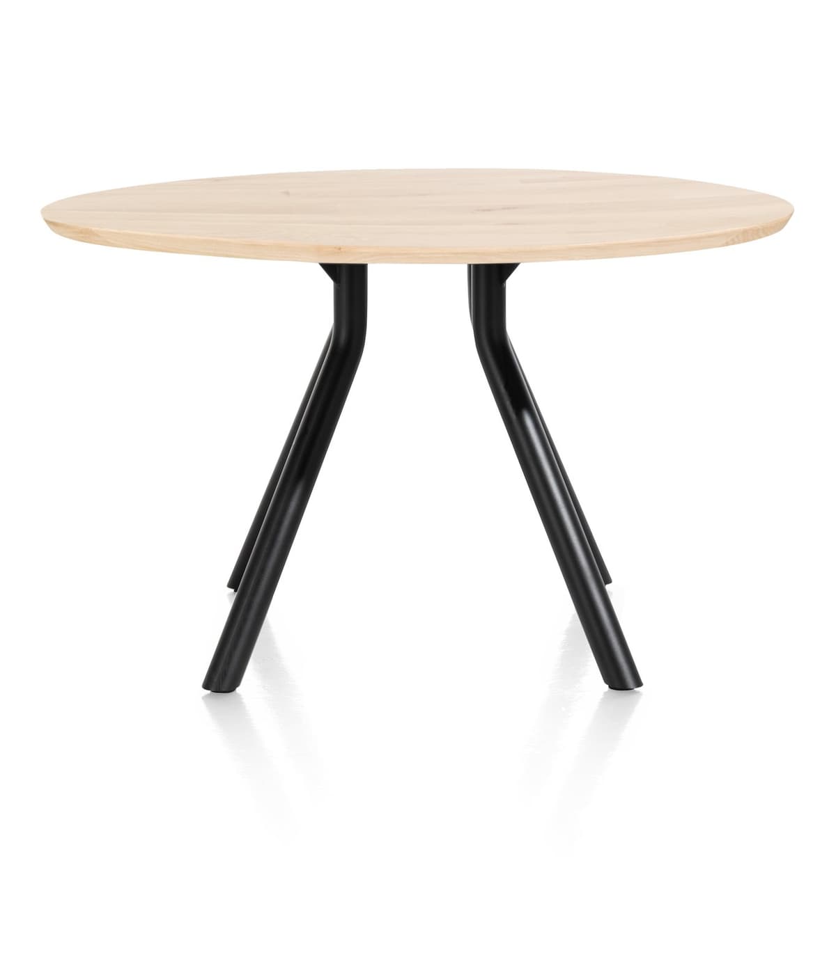 Tafel rond dia 125 cnpt Arvada Centrale poot zwart natural - 1
