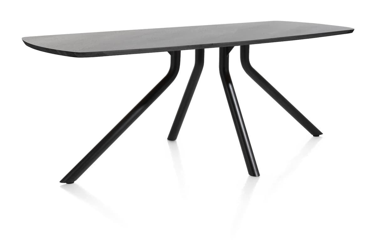 Tafel ovaal 190x100 cpt Arvada Centrale poot zwart Onyx - 2
