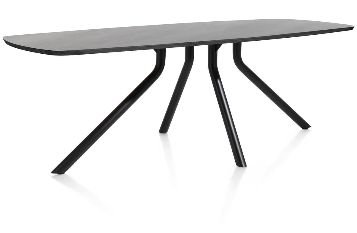 Tafel ovaal 250x110 cpt Arvada Centrale poot zwart Onyx - 2