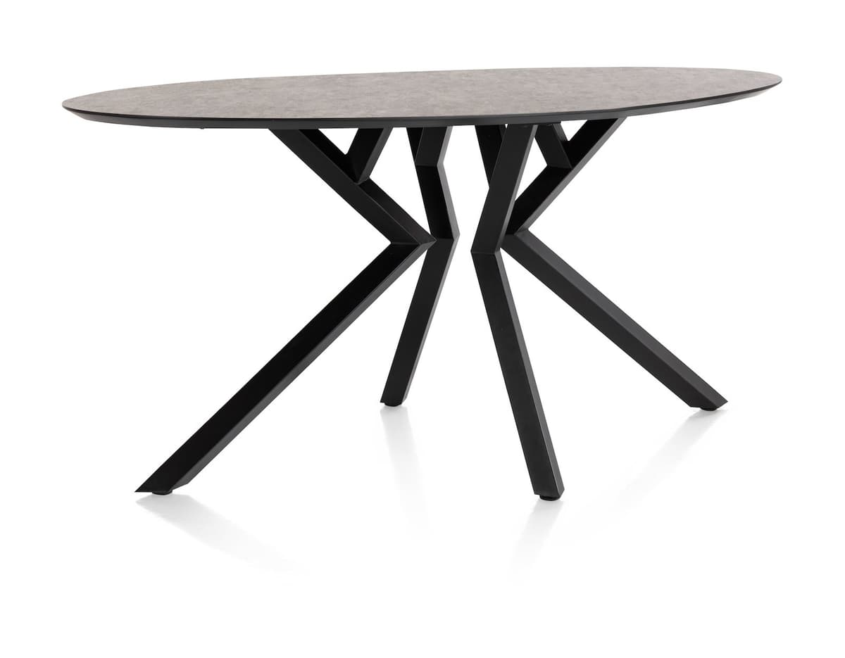 Bartafel 100x180 ellips Masura Antraciet - 2