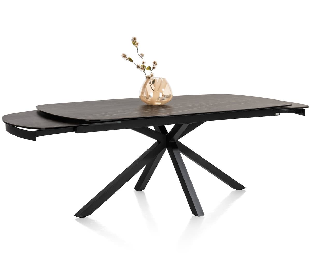 Tafel 200x100(+2x50) Montello zwart - 9