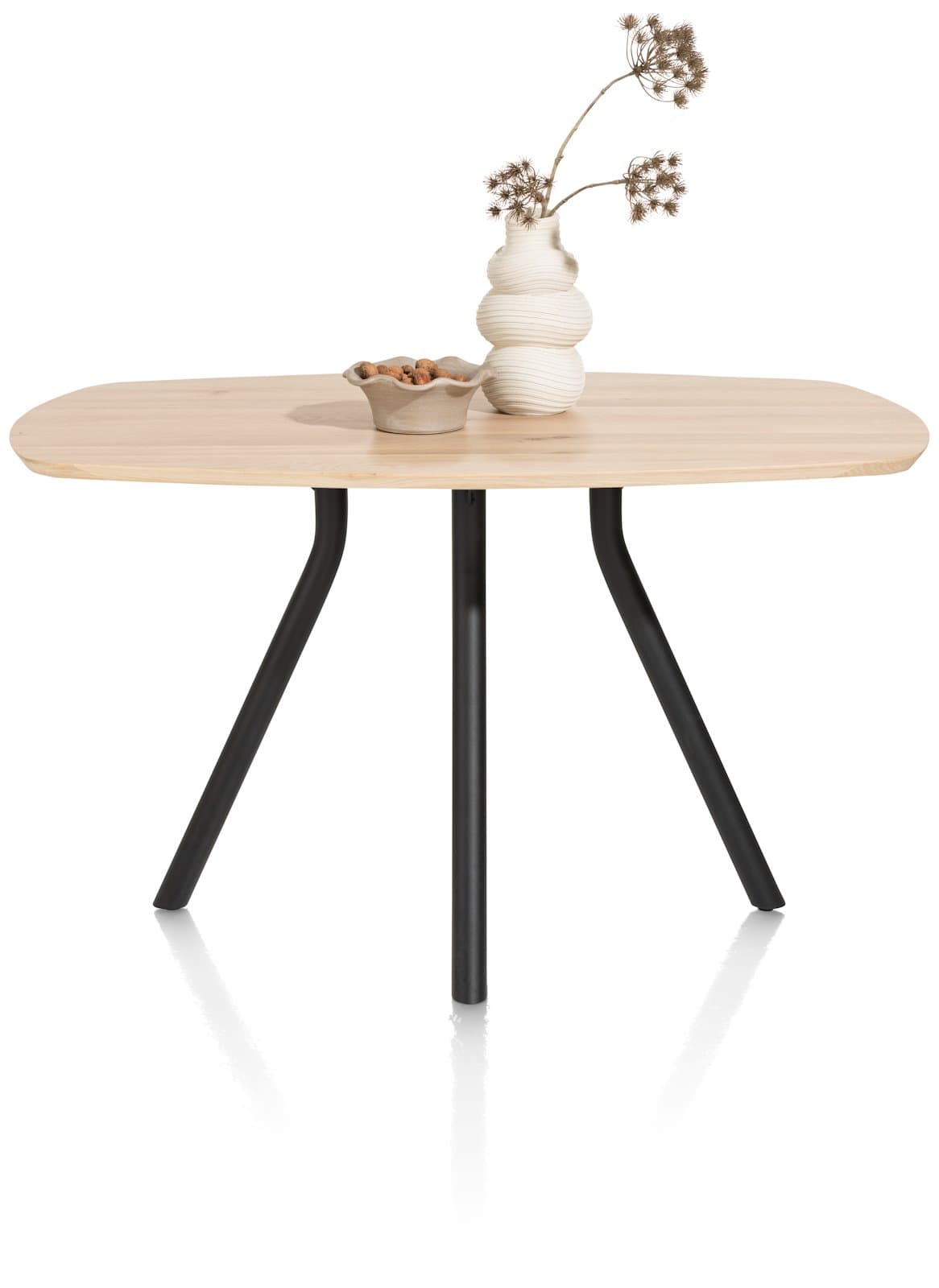 Bartafel ovaal 160x100 Arvada Centrale poot zwart natural - 5